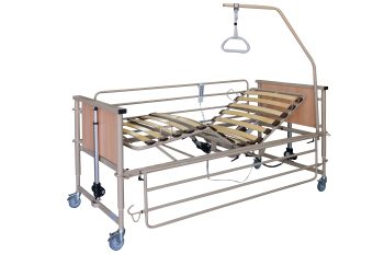 Electric Hospital Bed with Metal Sides